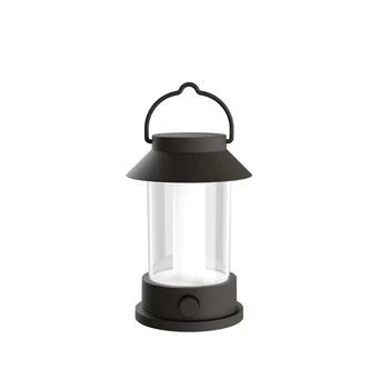 1 Комплект Ретро светодиодных портативных фонарей для кемпинга, супер яркие атмосферные огни, декоративные светильники, черный