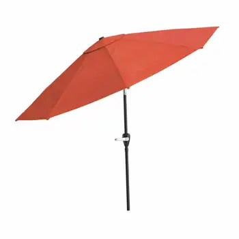 10-дюймовый зонт для патио с легким поворотом и автоматическим наклоном для наружного пляжа и сада
