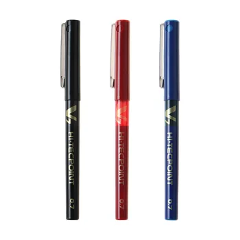 10 шт. канцелярские принадлежности, студенческая водостойкая шариковая ручка bx-v7, ручка для подписи, нейтральная ручка 0,7 мм