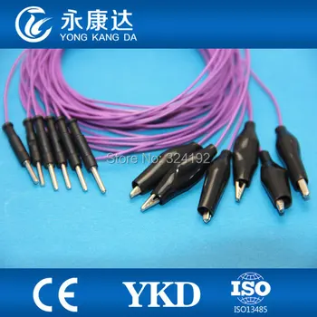 10 шт./упак. Фиолетовые мозговые провода 1,5 м для медицинских целей, чашечный шнур ЭЭГ, кабель TPU CE & ISO13485 проверенный производитель