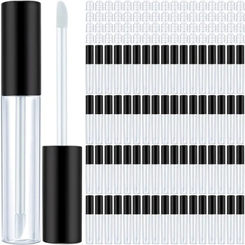 100 Шт 10 Мл Пустых Тюбиков Блеска для губ Пластиковые Контейнеры Для Блеска для губ Прозрачные Мини-Контейнеры для Блеска для Бальзама для губ Многоразового использования