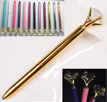100 шт./лот бриллиантовая ручка Queen gem crystal подарочная ручка с логотипом DHL Бесплатная доставка