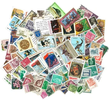 100 шт./пакет Марки мира из многих стран, все разные Почтовые марки с маркировкой 