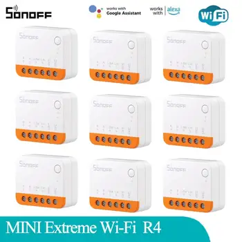 10A 20ШТ SONOFF MINI Extreme Wi-Fi Smart Switch MINIR4 eWeLink-Дистанционное управление, Режим отсоединения реле, Работа с Alexa Google Home