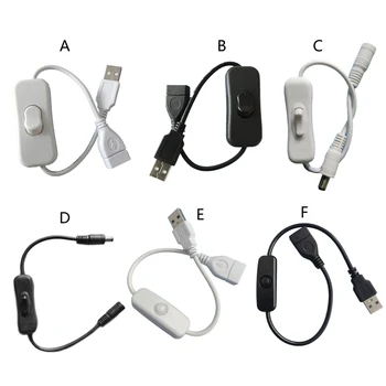 11-дюймовый Кабель включения-выключения USB от Мужчины к Женщине USB 2A Линия питания для USB-лампы, Вентилятора, Мелкой бытовой техники