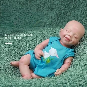 18 Дюймов Имитация Детской мягкой Силиконовой твердой инъекционной Позы для сна Имитация куклы-Перерожденца