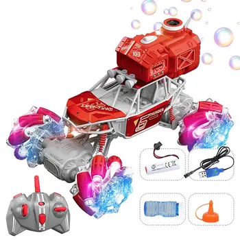2,4 g Пульт дистанционного управления Модель автомобиля из сплава 4wd, выдувающий пузыри, Альпинистский внедорожник, игрушки для подарков на день рождения