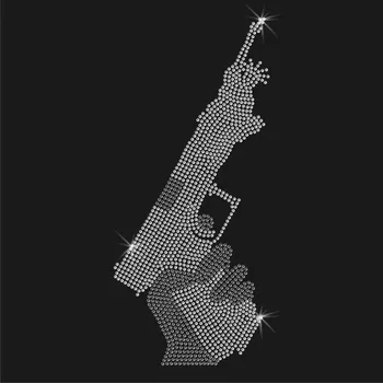 2 шт./лот Пистолет статуи Свободы для горячей фиксации стразов с рисунком из страз, дизайн переноса побрякушек, дизайн переноса стразов утюгом