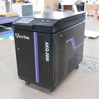 2000 Вт Лазерная чистящая машина Волоконно-лазерная машина для удаления ржавчины для очистки ржавого металла