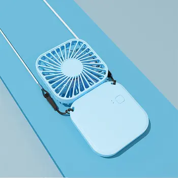 2022 Вентилятор с Подвесной Шеей, Складной Маленький Электрический вентилятор, Портативный Ручной, Креативный, для студенческого общежития, спортивный, USB, мини-вентилятор на открытом воздухе