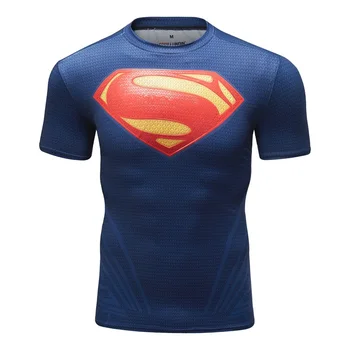 2022, компрессионная рубашка для фитнеса, Мужские топы с коротким рукавом и 3D Упражнениями, Мужская футболка, Летние Модные Повседневные топы CODY LUNDIN