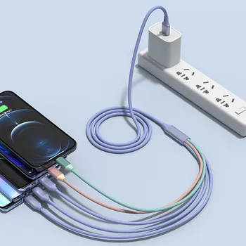 2023 Новый Кабель USB to Type C Micro USB 5 В 1 5A Кабель Для Быстрой Зарядки 1,5 м Нейлоновый Кабель для Передачи данных Samsung Huawei Xiaomi Все телефоны