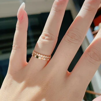 2023, хит продаж, высококачественное кольцо из стерлингового серебра 925 пробы в виде сот, женские простые модные легкие роскошные брендовые ювелирные кольца высокого класса