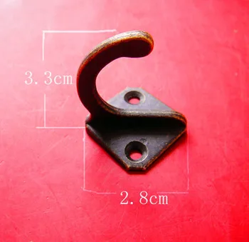 25шт 28*33 мм Оптовый крючок для одежды Китайский античный бронзовый крючок для пальто в европейском стиле современный крючок для подвешивания ковчега для обуви