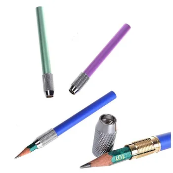 3 шт. Металлический карандаш, удлиненный Удлинитель, держатель для рисования, школьный Офисный художественный инструмент для письма