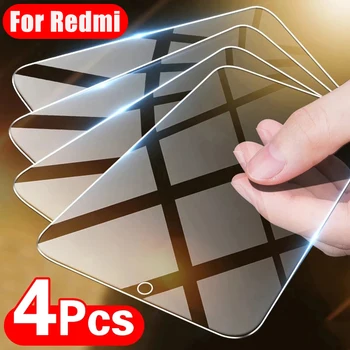 4 Шт. Защитная пленка Для экрана Xiaomi Redmi Note 10 11 12 9 8 7 Pro 9A 9C Стекло Защитное Стекло Для Redmi Note 10 12 9 10S 8 7 8T
