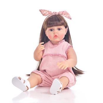55 см Силиконовая водонепроницаемая кукла-Реборн, кукла высшего качества, ручная роспись с видимыми венами, реалистичный 3D подарок в тон коже