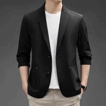 5915-R- мужской костюм с короткими рукавами на заказ, корейская версия отворота для самосовершенствования, мужской сострадательный тренд с коротким рукавом