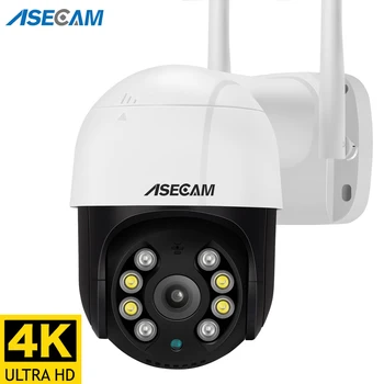 8MP 4K PTZ WIFI IP-камера аудио Наружная ночная цветная домашняя безопасность AI Обнаружение человека iCSee CCTV Камера наблюдения