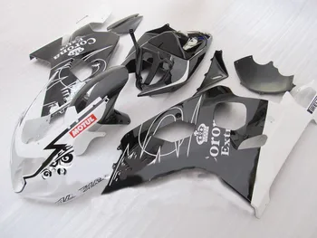 ABS черный, белый цвет Комплект обтекателей для GSXR600 750 K4 04 05 GSXR600 GSXR750 GSX-R600 750 2004 2005 Комплект обтекателей + подарки