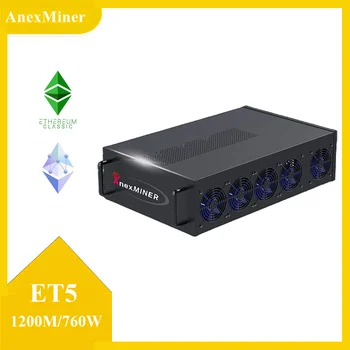 Anexminer ET5 Miner Ethash и т. Д. Горнодобывающая машина 1200 М/ч/С 760 Вт 6 ГБ оперативной памяти с блоком питания Лучше, чем Jasminer X4 и Ipollo V1