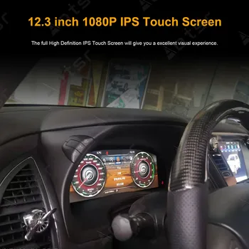 Aotsr 12,3-Дюймовая Приборная панель автомобиля Для Nissan Patrol 2016-2018 ЖК-панель приборов Мультимедийная Модификация GPS навигационный Плеер