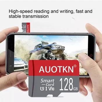 AuoTKN Мини-карта памяти 32 ГБ Micro TF Карта Class10 Micro SD карта 128 ГБ 64 ГБ Высокоскоростная tf флэш-карта 256 ГБ TF/SD-карта для Телефона