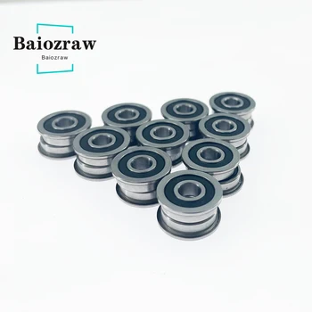 Baiozraw V0/0,1 V0.2 F623-2RS Подшипник 3x10x4 мм ABEC-7 Фланцевые Миниатюрные Шарикоподшипники F623 RS F623RS Для 3D-принтера