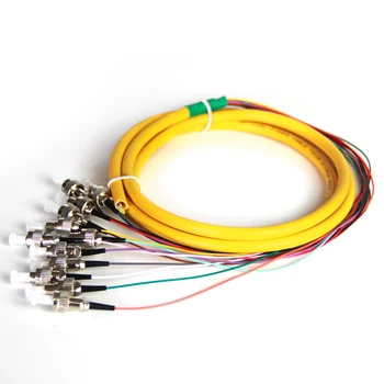 FC/UPC 12-Жильный Разветвленный Косичковый кабель SM Simplex 12-Жильный 1,5 М Оптоволоконный Косичковый Кабель 12-Жильный Цветной Пучковый Косичковый кабель