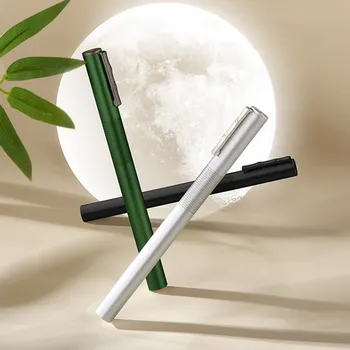 Hongdian H3 Металлический Фонтан Из Алюминиевого Сплава Красивый Бамбуковый Зажим Iridium EF 0,4 мм Чернильная Ручка для Письма для Делового Офиса