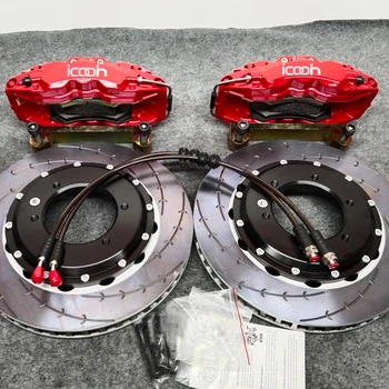 ICOOH Высококачественные Тормозные Комплекты 6 Горшков Большой Суппорт Из Высокоуглеродистого Сплава Дисковый Ротор для Subaru BRZ R FA24