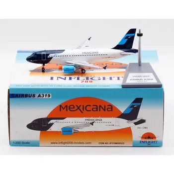 IF319MX0523 Сплав, Коллекционный Самолет, Подарочный ПОЛЕТ 1:200 Mexicana Airlines Airbus A319, Литая под давлением Реактивная модель самолета XA-CMA