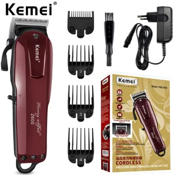 Kemei 2600 профессиональный триммер для волос для мужчин, регулируемая машинка для стрижки бороды и волос, электрическая парикмахерская машинка для стрижки волос, перезаряжаемая