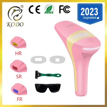 KODO 2023 Новая лазерная эпиляция волос Дропшиппинг Лидер продаж Лазерный Эпилятор Постоянный IPL Безболезненный Фотоэпилятор Бикини для лица и тела