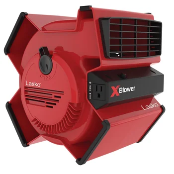 Lasko X-Blower Многопозиционный универсальный вентилятор-воздуходувка с USB-портом, X12900, Красный Портативный вентилятор, Электрический вентилятор