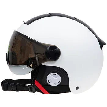 LOCLE Лыжный шлем с Защитными Очками Сертификация CE Безопасности Лыжный Сноуборд Шлем Мужчины Женщины Зимний Спорт На открытом Воздухе Велоспорт Снежный Шлем