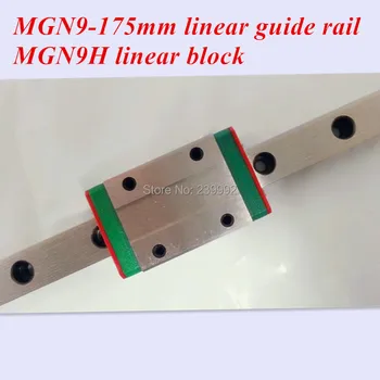 MGN9 9 мм линейный направляющий рельс слайд MGN9-L175 мм рельс + каретка MGN9H с ЧПУ запчасти для 3D-принтера