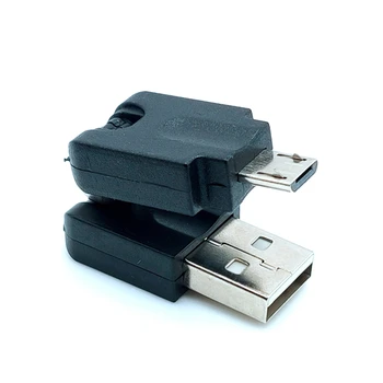 Neue MICRO USB 2,0 Stecker Auf USB männlichen 360 Grad Drehwinkel Verlängerung kabel Adapter Heiße neue