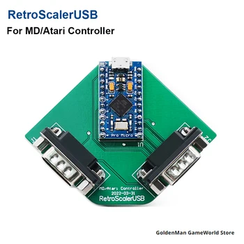 RetroScalerUSB Совместим с игровыми контроллерами SEGA Genesis/Mega Drive/Atari к USB-адаптеру