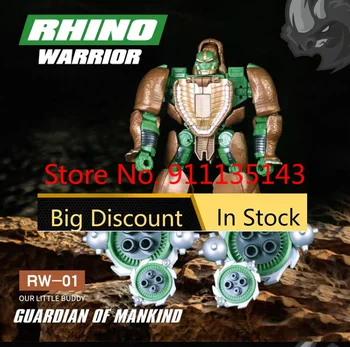 Rw-01 Rhino Warrior, игрушки-трансформеры для 3-й вечеринки, Аниме, Фигурка, Игрушка, Деформированная модель Робота В наличии, подарок