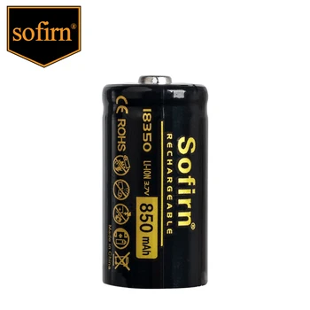 Sofirn 18350 850 мАч Перезаряжаемая литиевая головка 3,7 В для фары Sofirn SP40 SP40A