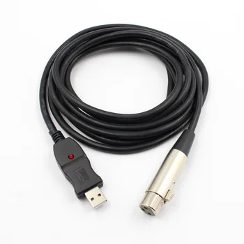 USB-кабель для микрофона, кабель для микрофона 3 м, USB для подключения микрофона к компьютеру, кабель для подключения XLR-микрофона, Компьютерный кабель, Адаптер аудиокабеля