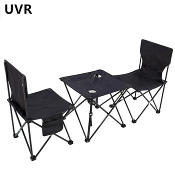 UVR Новый Складной Походный стол и стулья для семейных путешествий, переносной стол и табурет из ткани Оксфорд, уличный стол и стулья, набор