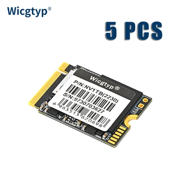 Wicgtyp 5 шт. SSD 2230 1 ТБ 2 ТБ 512 ГБ M.2 2230 SSD NVMe PCIe 4x4 Жесткие Диски Для Steam Deck Mini PC Surface Ноутбук Настольный PS5 Xbox