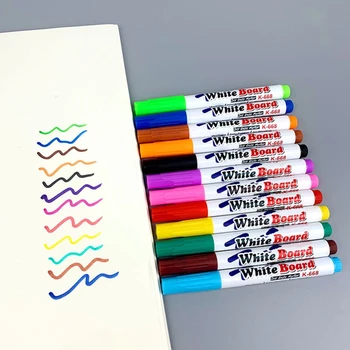 Y1UB Жидкие меловые ручки, Стираемые маркеры для белой доски, Школьные канцелярские принадлежности, упаковка из 12