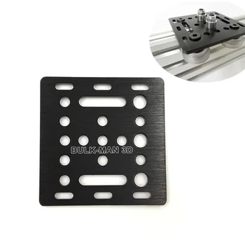 Алюминиевая Портальная пластина с V-образным пазом 20 мм для деталей 3D-принтера CNC Router 65,5 мм x 65,5 мм x 3 мм