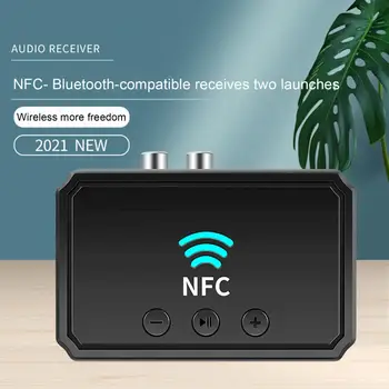 Беспроводной приемник высокой точности со стабильным выходом 2 в 1 NFC RCA AUX3.5mm Bluetooth-совместимый аудиоадаптер 5.0 для динамика