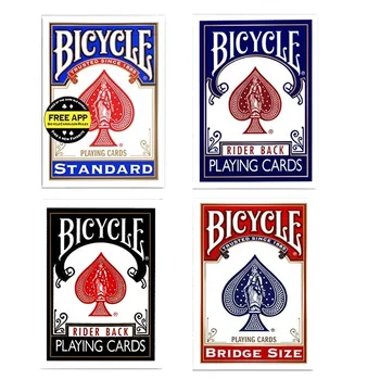 Велосипедист Сзади Стандартный Индекс Игральных Карт Красная/Синяя Колода Размер Покера 808 Новая Запечатанная USPCC США Волшебные Карты Реквизит Для Фокусов