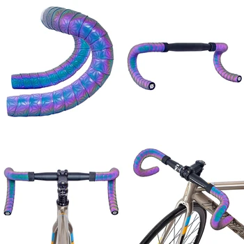 Велосипедная лента для руля Шоссейного велосипеда из полиуретана + EVA, противоскользящие силиконовые Отражающие ручки, Велосипедная лента для руля, Аксессуары для рулевой ленты