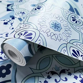 водонепроницаемые обои из искусственного мрамора шириной 45 см для домашнего декора, ПВХ Самоклеящаяся контактная бумага для украшения стен спальни
